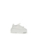 Λευκά Δερμάτινα Sneakers Πλατφόρμες Casadei από Δέρμα Μόσχου (Bos Taurus)