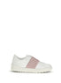 Valentino Garavani White Calf Leather Bos Taurus Athletic Sneakers