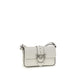 PINKO White Calf Leather Bos Taurus Shoulder Bag
