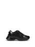 PINKO Black Calf Leather Bos Taurus Chunky Sneakers