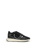 PINKO Black Calf Leather Bos Taurus Athletic Sneakers