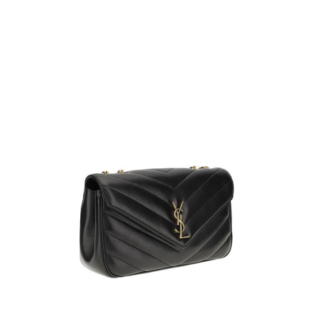 Saint Laurent Black Lamb Ovis Aries Aries Shoulder Bag