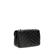 Saint Laurent Black Lamb Ovis Aries Aries Shoulder Bag