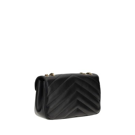 Saint Laurent Black Lamb Ovis Aries Aries Shoulder Bag