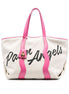 Palm Angels White Canvas Tote Bag