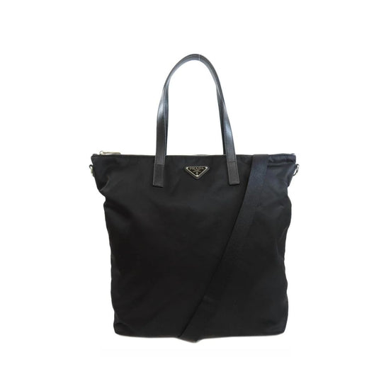 Τσάντα tote Prada από μαύρο νάιλον