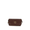 PINKO Brown Calf Leather Bos Taurus Shoulder Bag