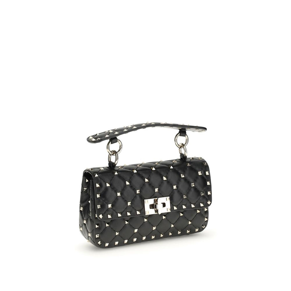 Valentino Garavani Black Lamb Ovis Aries Aries Handbag
