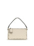 Valentino Garavani Beige Calf Leather Bos Taurus Shoulder Bag