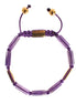 Nialaya CZ Amethyst 18K Gold 925 Bracelet