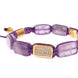 Nialaya CZ Amethyst 18K Gold 925 Bracelet