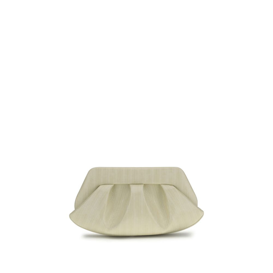THEMOIRè Λευκή Τσάντα Clutch από Πολυαιθυλένιο