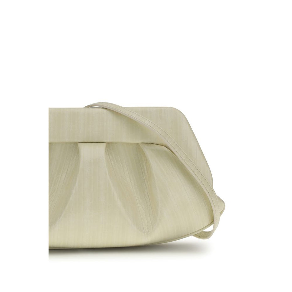 THEMOIRè Λευκή Τσάντα Clutch από Πολυαιθυλένιο
