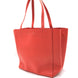 Τσάντα Tote Celine Cabas Phantom από Κόκκινο Φυσικό Δέρμα με Βότσαλο