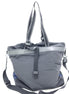 Bottega Veneta Black And Blue Nylon Convertible Tote