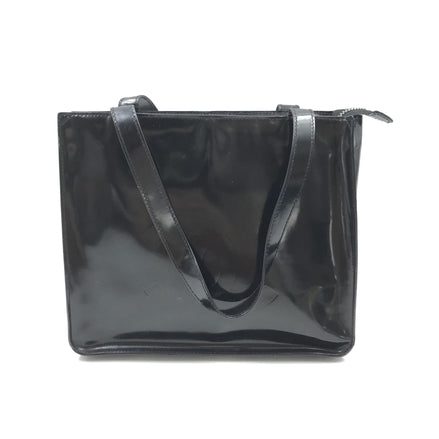 Chanel Μαύρη Λουστρίνι Τσάντα Tote