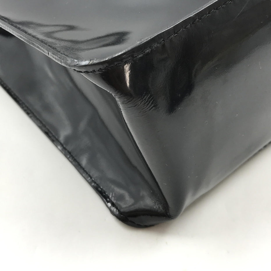 Chanel Μαύρη Λουστρίνι Τσάντα Tote