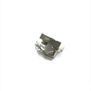 Chanel Coco Mark Earrings Black/White/Silver