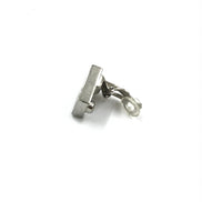 Chanel Coco Mark Earrings Black/White/Silver