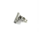 Chanel Coco Mark Earrings Black/White/Silver