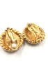 Chanel Gold Plated CC Clip On Earrings