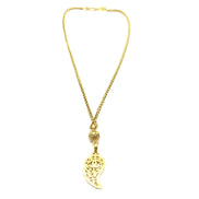 Chanel Gold Plated Coco Mark Necklace
