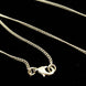 Chanel Gold Tone CC Circle Pendant Necklace