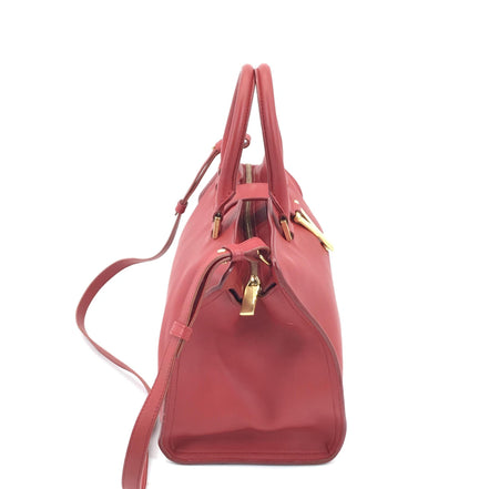 Saint Laurent Leather Handbag With Y Logo