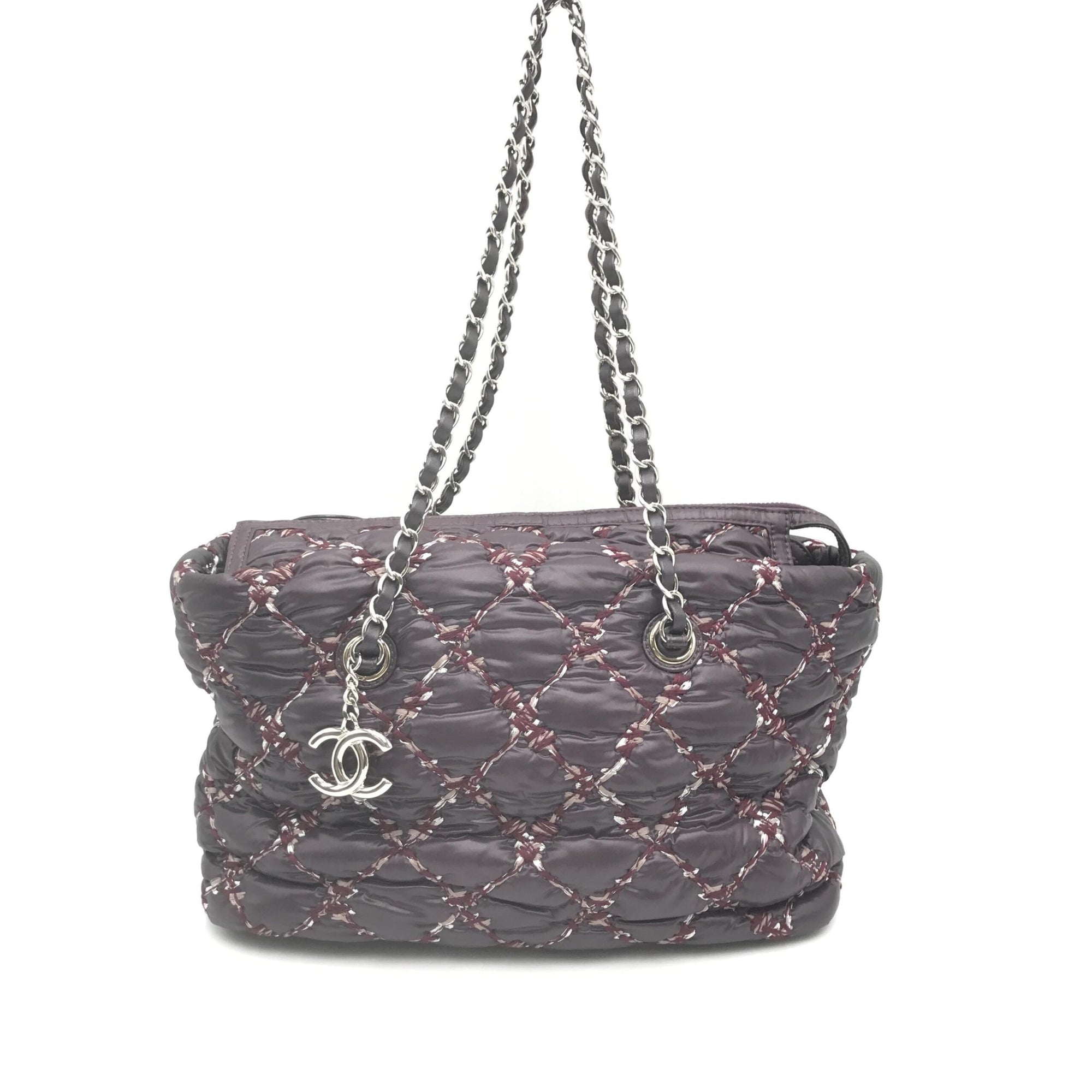 Chanel Τσάντα Ώμου Paris-Byzance με Αλυσίδα από Μωβ Νάιλον