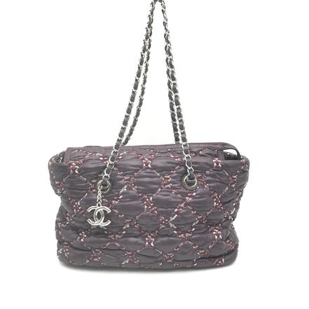Chanel Τσάντα Ώμου Paris-Byzance με Αλυσίδα από Μωβ Νάιλον