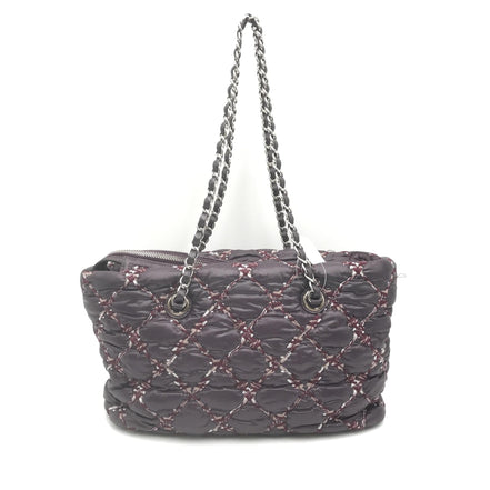 Chanel Τσάντα Ώμου Paris-Byzance με Αλυσίδα από Μωβ Νάιλον