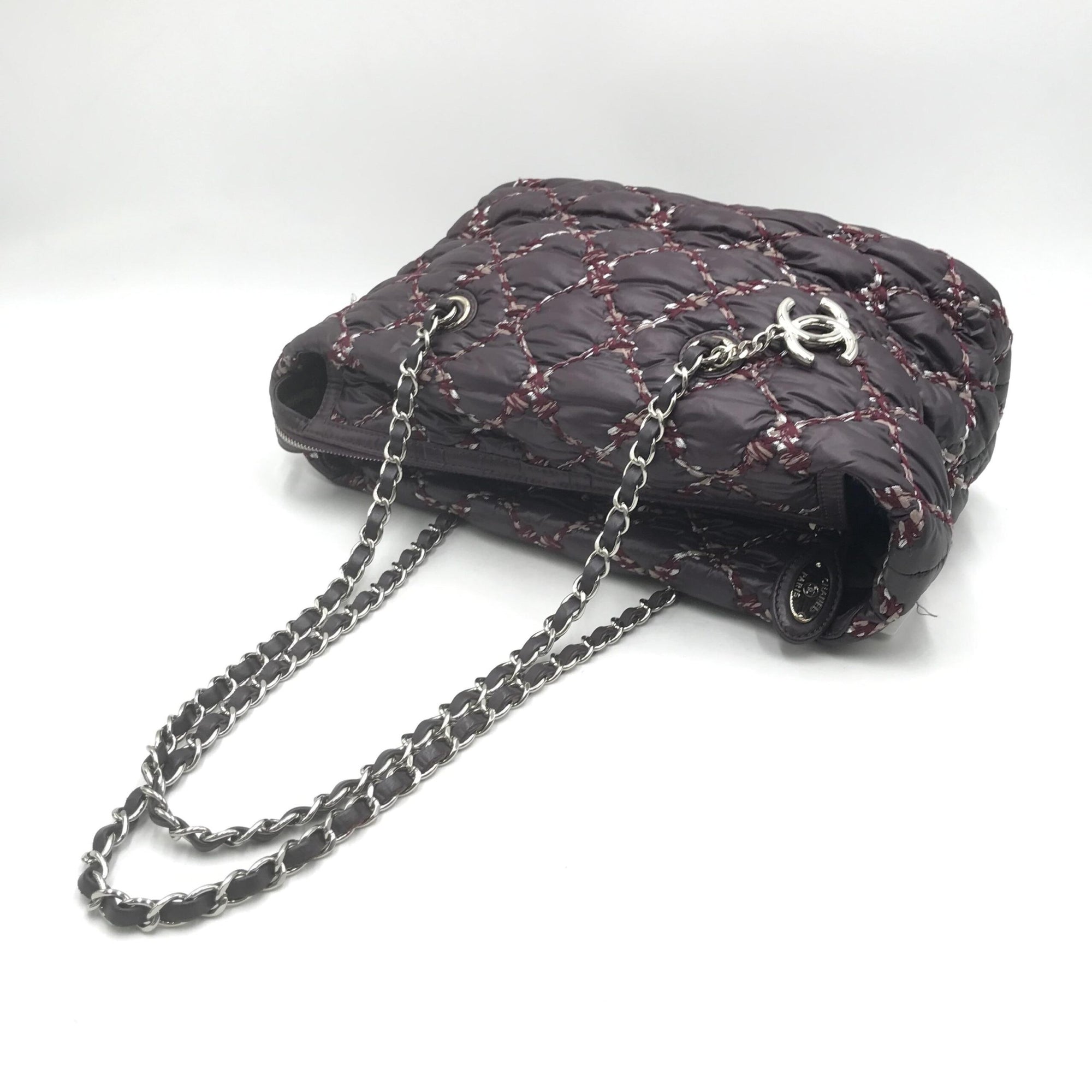 Chanel Τσάντα Ώμου Paris-Byzance με Αλυσίδα από Μωβ Νάιλον