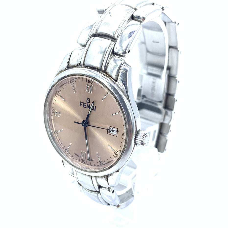 Ρολόι Fendi Pink Champagne Dial Quartz, από Ανοξείδωτο Ατσάλι
