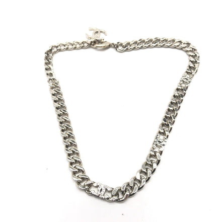 Κολιέ Chanel Ασημί Αλυσίδα Curb Link