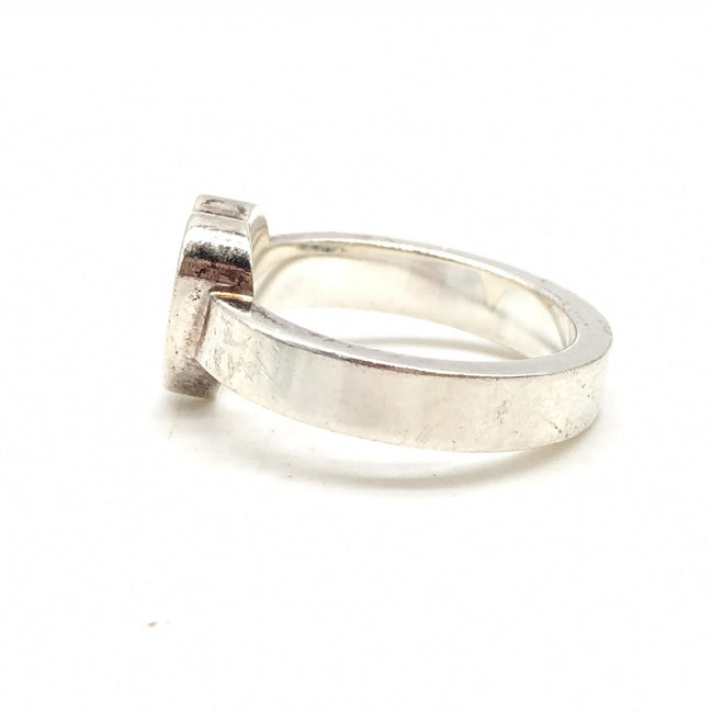 Δαχτυλίδι Gucci Sterling Silver Heart Trademark, μέγεθος ΗΠΑ 5,5