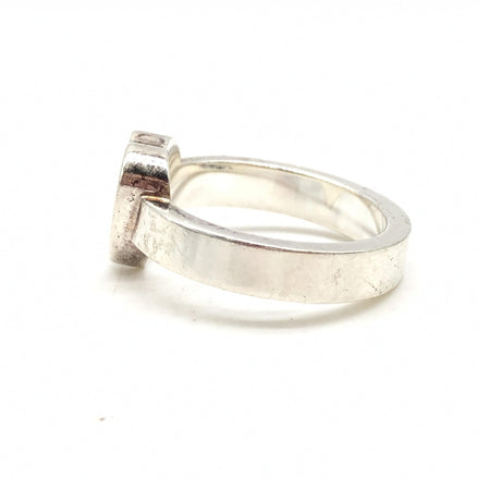 Δαχτυλίδι Gucci Sterling Silver Heart Trademark, μέγεθος ΗΠΑ 5,5