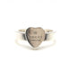 Δαχτυλίδι Gucci Sterling Silver Heart Trademark, μέγεθος ΗΠΑ 5,5