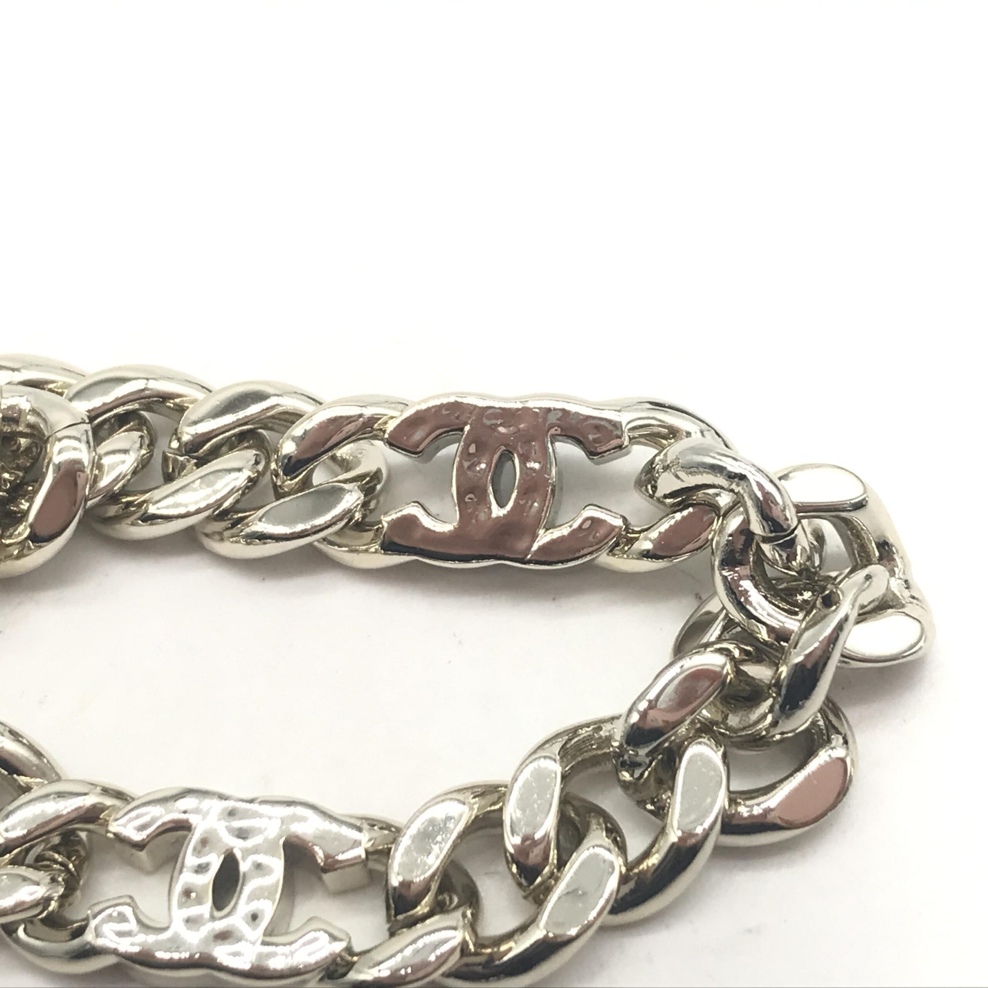 Κολιέ Chanel Ασημί Αλυσίδα Curb Link