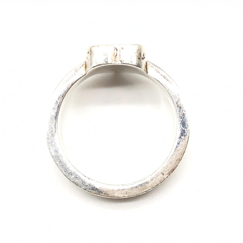 Δαχτυλίδι Gucci Sterling Silver Heart Trademark, μέγεθος ΗΠΑ 5,5