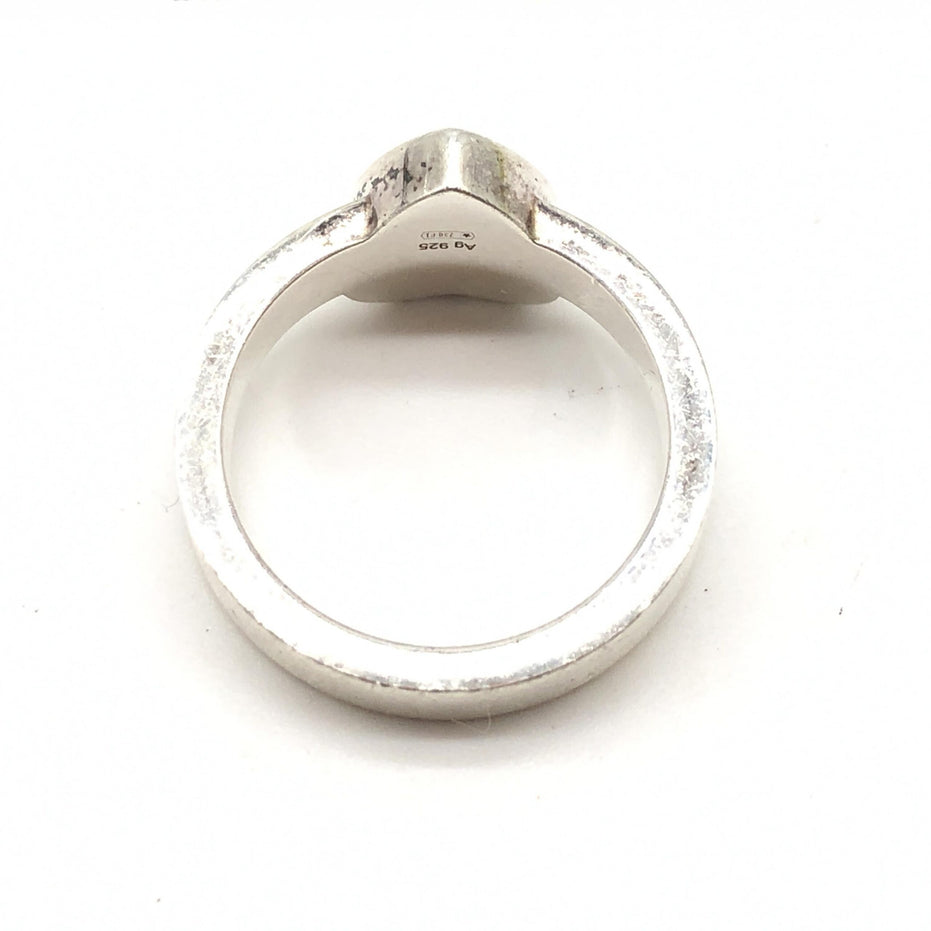 Δαχτυλίδι Gucci Sterling Silver Heart Trademark, μέγεθος ΗΠΑ 5,5