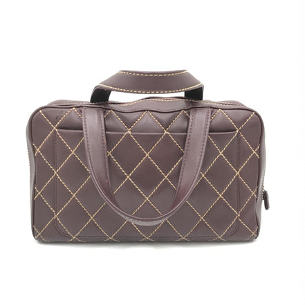 Μίνι Τσάντα Χειρός Chanel Wild Stitch Κόκκινη Boston