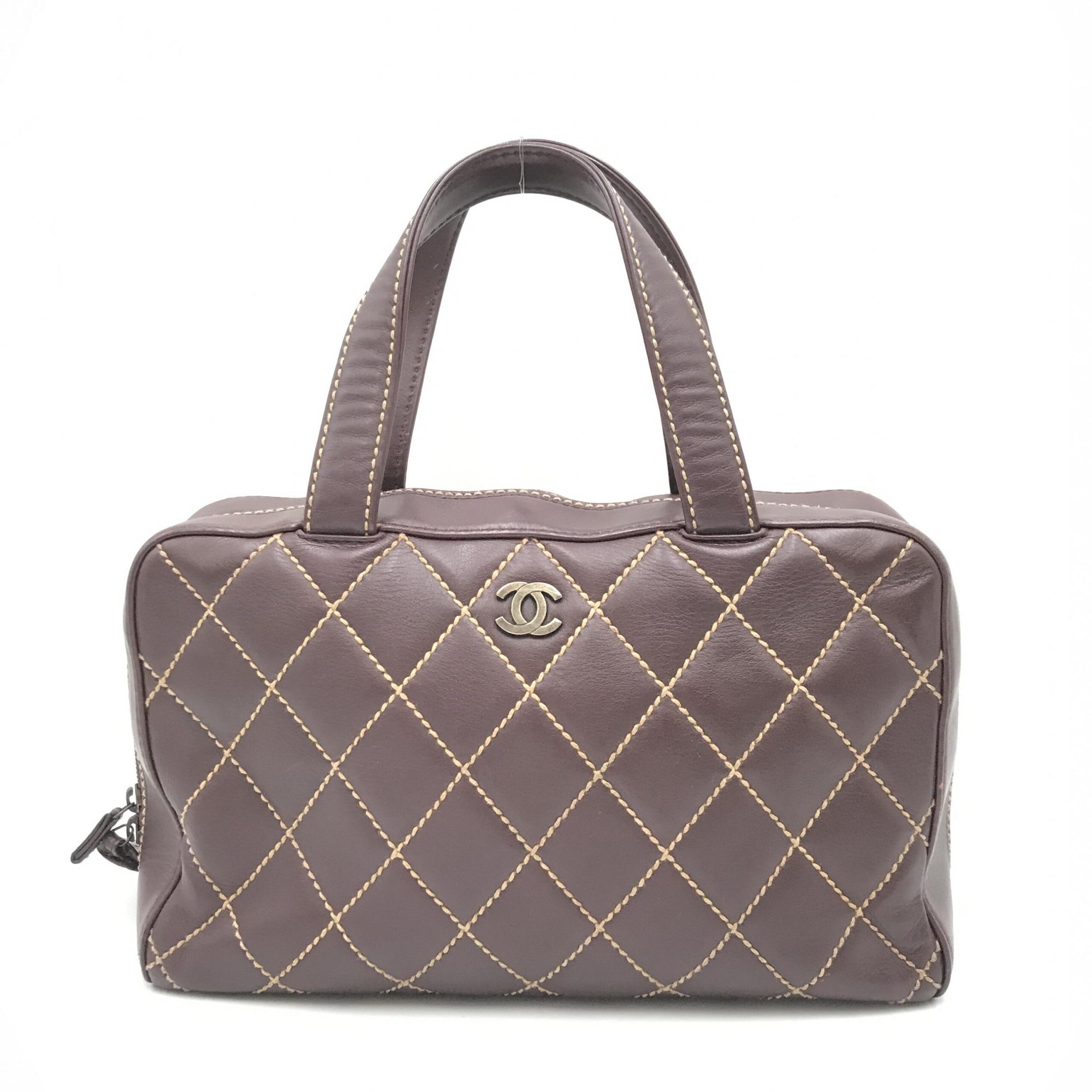 Μίνι Τσάντα Χειρός Chanel Wild Stitch Κόκκινη Boston
