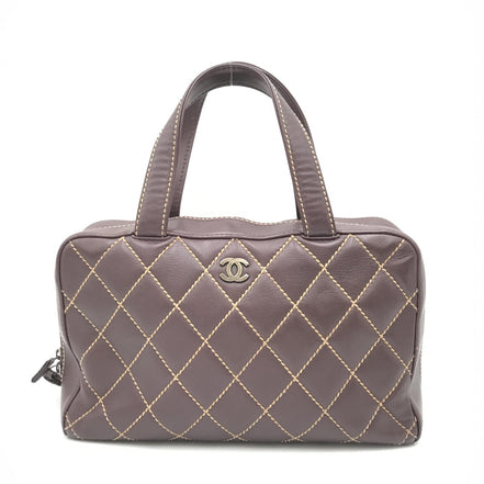 Μίνι Τσάντα Χειρός Chanel Wild Stitch Κόκκινη Boston