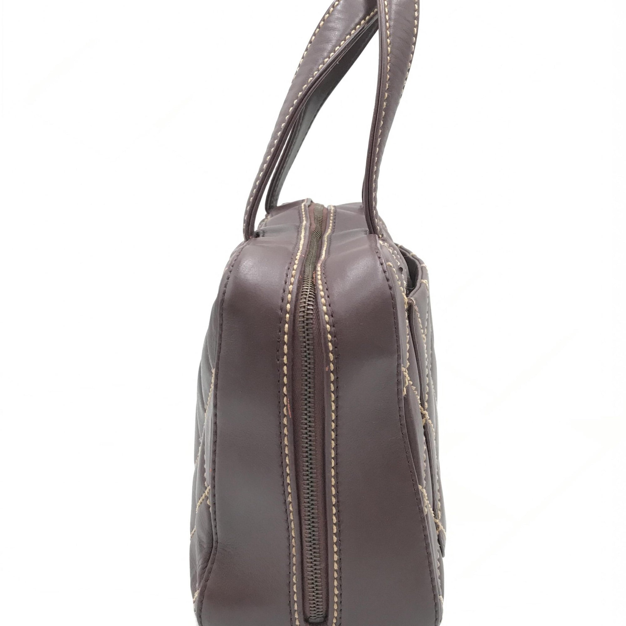 Μίνι Τσάντα Χειρός Chanel Wild Stitch Κόκκινη Boston