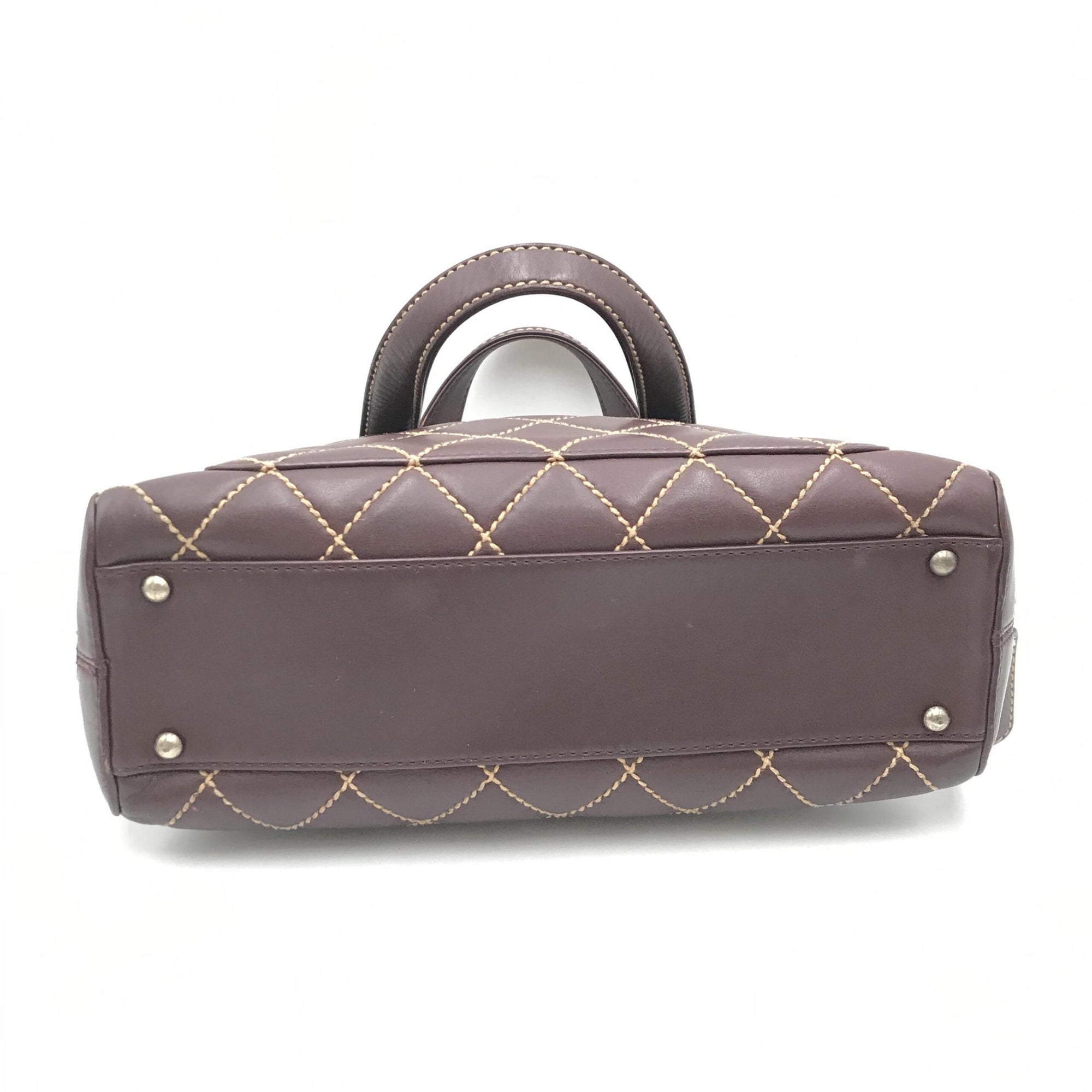 Μίνι Τσάντα Χειρός Chanel Wild Stitch Κόκκινη Boston