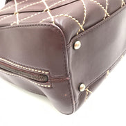 Μίνι Τσάντα Χειρός Chanel Wild Stitch Κόκκινη Boston