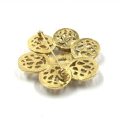 Chanel Costume Jewlery Vintage Brooch Coco Medallian
