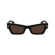 Ferragamo Black Acetate Sunglasses