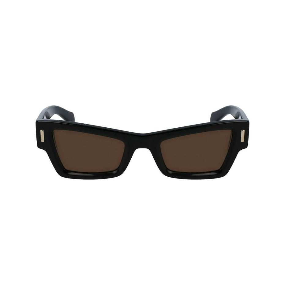 Ferragamo Black Acetate Sunglasses