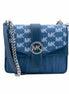 Michael Kors Blue Canvas Crossbody Bag